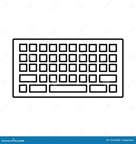 keyboard illustration logo vector stock vector illustration  white laptop