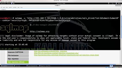 Learn Kali Linux Episode 56 Sqlmap Demonstration Part 1 Youtube