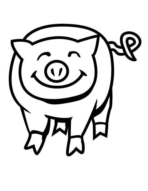 printable pig coloring