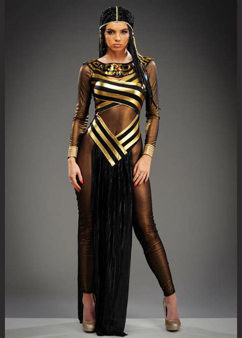 Womens Black Egyptian Goddess Cleopatra Costume