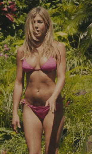 Sexy Jennifer Aniston Pink Bikini Rider8344