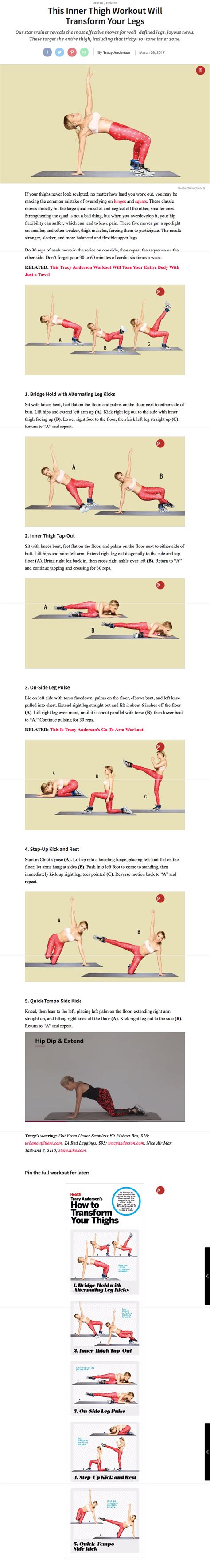 this inner thigh workout will tranform your legs tracy anderson