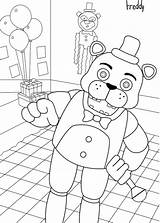 Fnaf Lefty sketch template