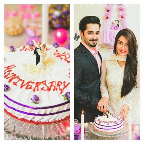 ayeza khan and danish taimoor s first wedding anniversary