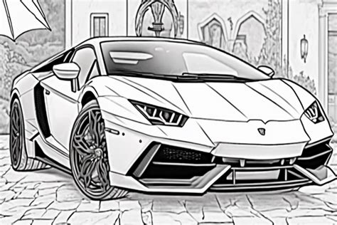 sports car coloring pages png graphic  malachipatzan creative fabrica