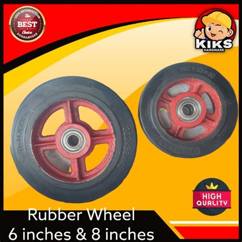 lowest price pushcart solid rubber wheel  inches   inches