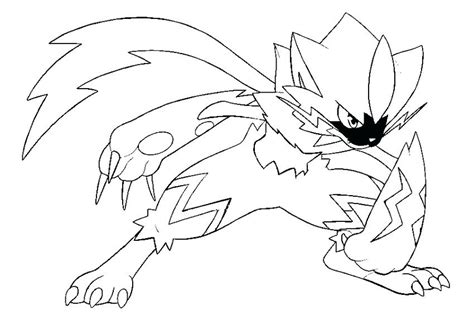 lycanroc coloring pages coloring home