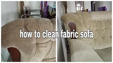 clean fabric sofa clean dirty couch  shampoo  baking