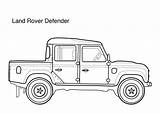 Rover Coloring Land Defender Kids Printable Pages Car Template Range Pencil Board Super Cars Templates Designlooter Drawings Choose 2079 1kb sketch template