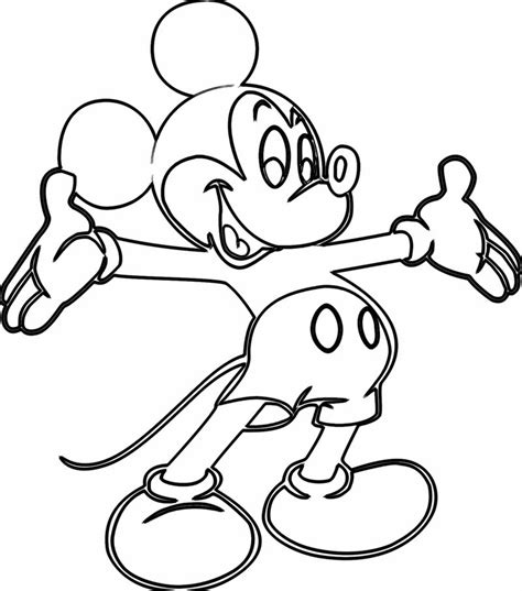 printable coloring pages   draw hd  mickey