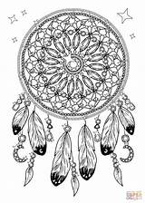 Coloring Necklace Dreamcatcher Pages sketch template