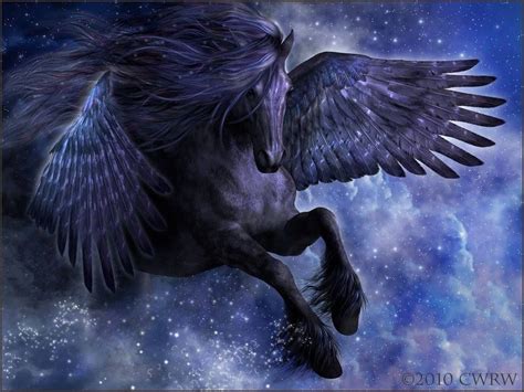 pin  eileen hillman  mythological fantasy horses pegasus art