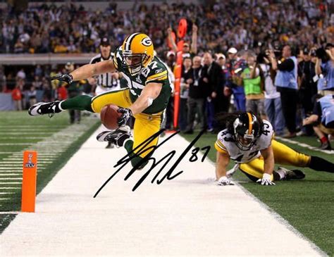 Jordy Nelson Signed Photo 8x10 Rp Autographed Green Bay