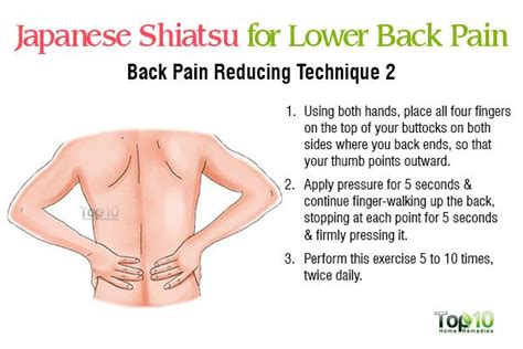 shiatsu for lower back massage techniques shiatsu