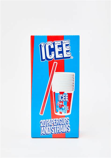 icee mini paper cups straws dolls kill