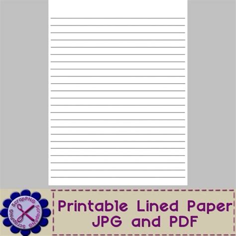 blank lined paper template printable jpg   scrapbook