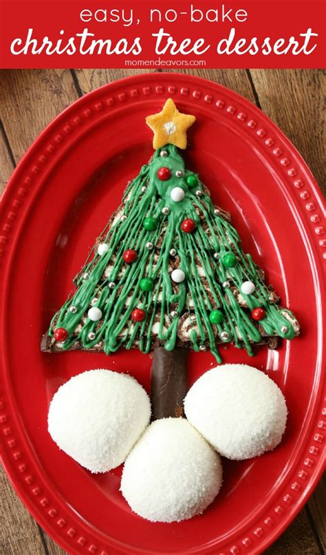 easy  bake christmas tree dessert