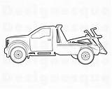 Tow Rollback Towing sketch template