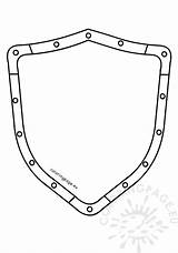 Shield Template Metal Coloring Vector Guard Security Getdrawings sketch template