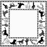 Western Border Cowboy Borders Clip Clipart Themed Frame Cliparts Find Frames Library Boots Designs Clipground Where Clipartbest Clipartmag sketch template