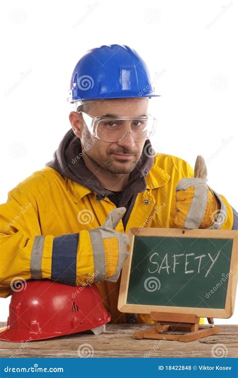 labor stock photo image  engineer safety isolated