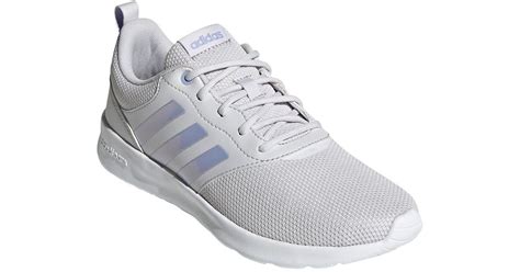 adidas synthetic qt racer  running shoe  grey twogrey oneftwr white  nordstrom rack