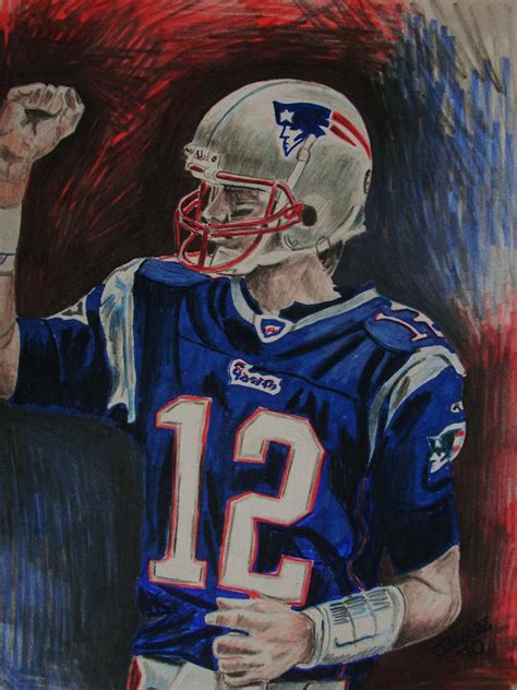 Tom Brady Drawing By Jeremy Moore