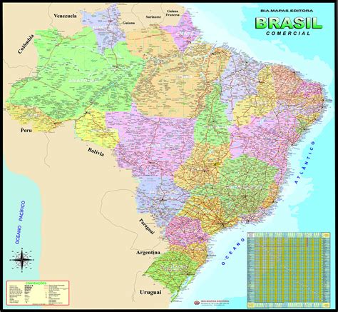 brasil comercial 1 30 x 1 20 m bia mapas editora
