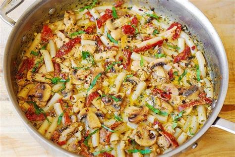 pesto chicken pasta  mushrooms pesto chicken pasta pesto pasta recipes chicken chicken