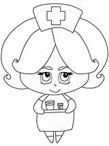 Nurse Coloring Pages Kids School Colouring Popular sketch template