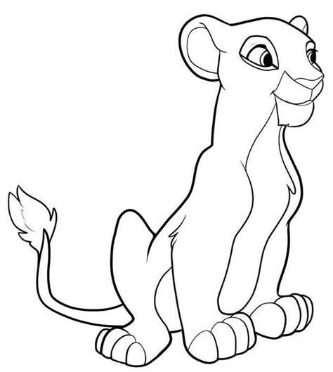 female lion drawing  getdrawings