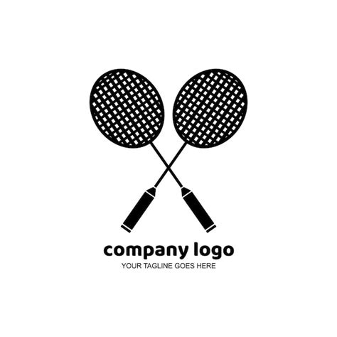 premium vector badminton racket logosports logobadminton racket icon