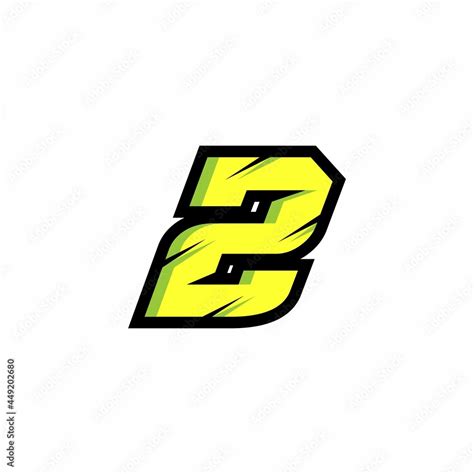 racing number  logo   white background stock vector adobe stock