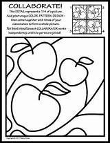 Collaborative Coloring Pages Activity Symmetry Radial Collaborate Teacherspayteachers Original Tiles Straw Mary Choose Board Second Set sketch template