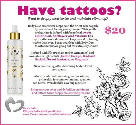 Body Dew Pure Romance Have Tattoos Ladies This Bottle