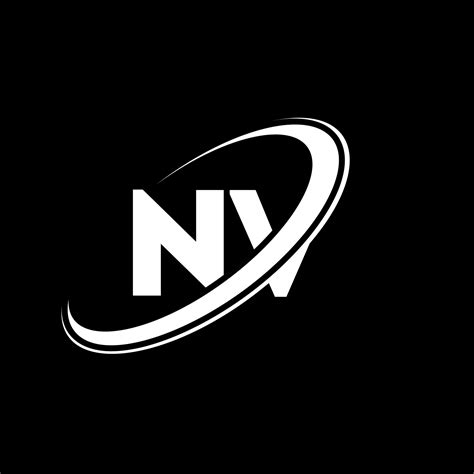 diseno del logotipo de la letra nv nv letra inicial nv circulo vinculado en mayusculas logo