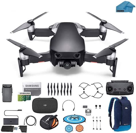dji mavic pro fly  combo portable collapsible mini racing drone   total batteries dji