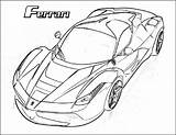 Ferrari Laferrari Kleurplaat Drift Enzo sketch template