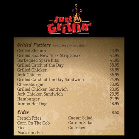 Our Full Menu Is Back🎉 And Just Grillin Restaurant
