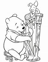 Coloring Winnie Pooh Pages Instrument sketch template