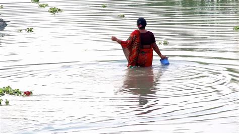 Traditional Bd Lifestyle। River Bathing Everyday Life