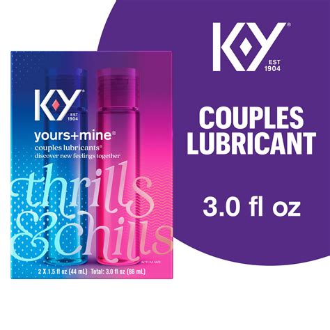 Lube K Y Yours And Mine 3 Fl Oz Adult Toy Friendly Personal Lubricant For