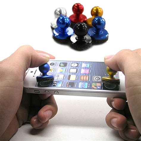 mini game joystick mobile phone physical fling joystick touch screen rocker  iphone pads hct