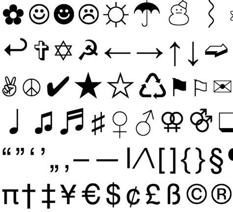 letter copy  paste symbols
