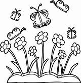 Border Coloring Pages Flower Spring Marvelous Getcolorings Flo Color sketch template