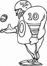 Sports Cartoons Cartoon Coloring Pages Football sketch template