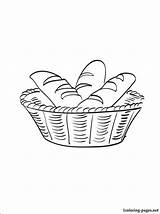 Bread Breadbasket sketch template