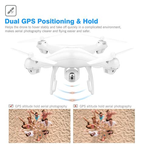potensic  gps fpv rc drone p camera  video  gps return home quadcopter  wifi