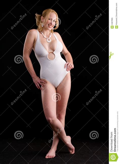 Blonde In Pin Up Pose Stock Image Image Of Model Skin