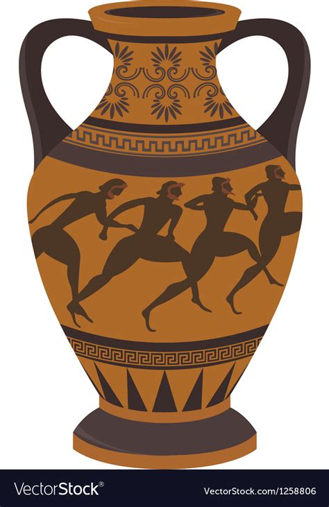 greek vase royalty  vector image vectorstock